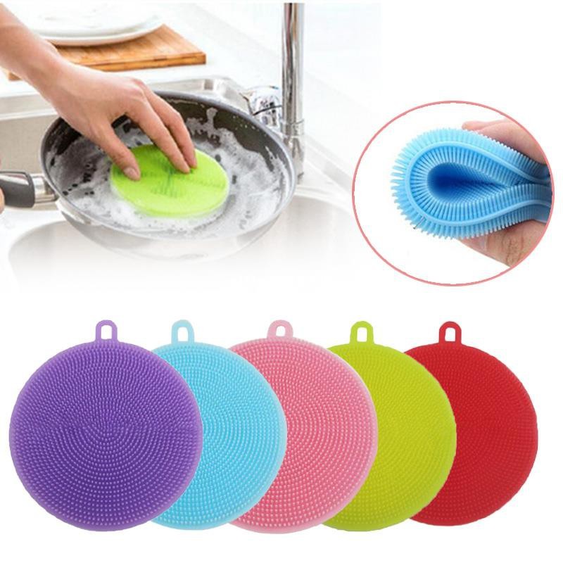 [HCM]Combo 5 miếng rửa chén Silicon thông minh