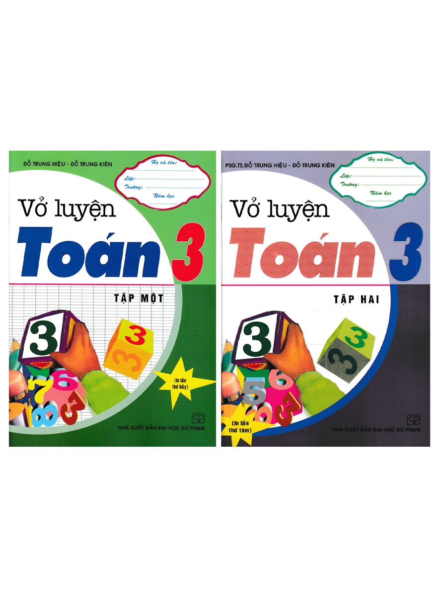 COMBO VỞ LUYỆN TOÁN LỚP 3 - TẬP 1+2 (BỘ 2 CUỐN)