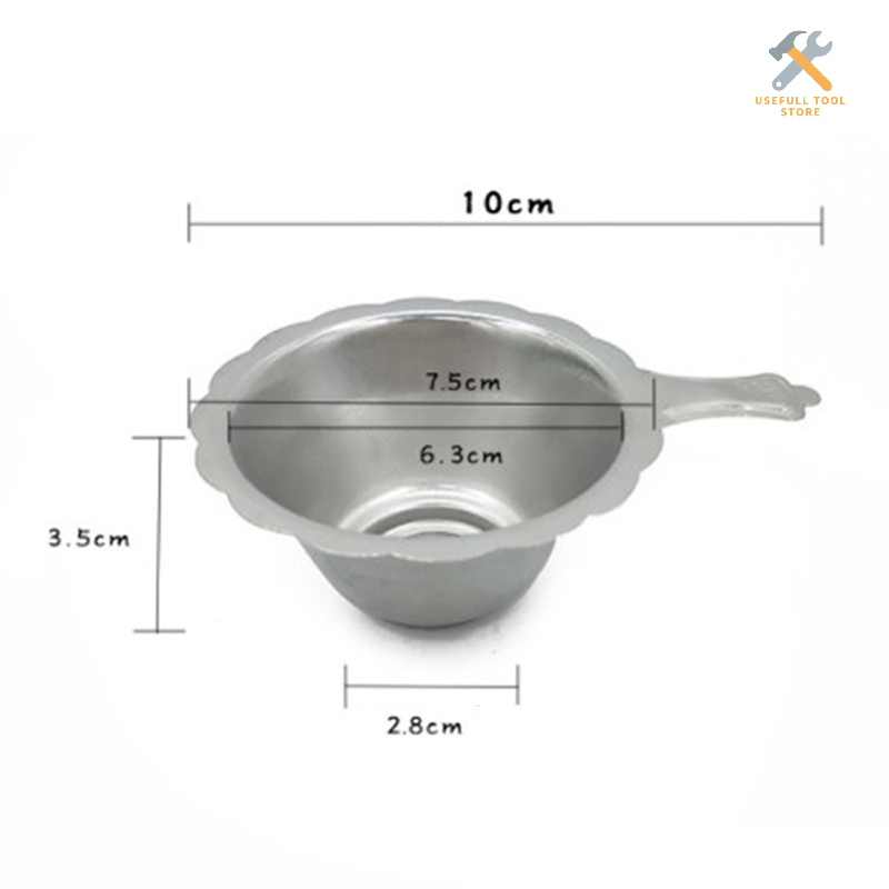 USEFULL TOOL STORE 1 chiếc rổ lọc trà bằng thép không gỉ tái sử dụng được lưới lọc trà mịn