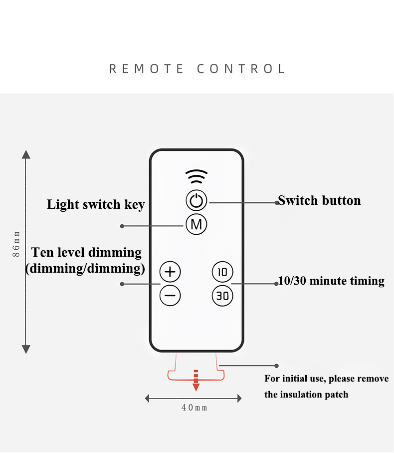 Elliptical remote control night light USB conversion socket light creative smart home LED plug-in simple small desk lamp