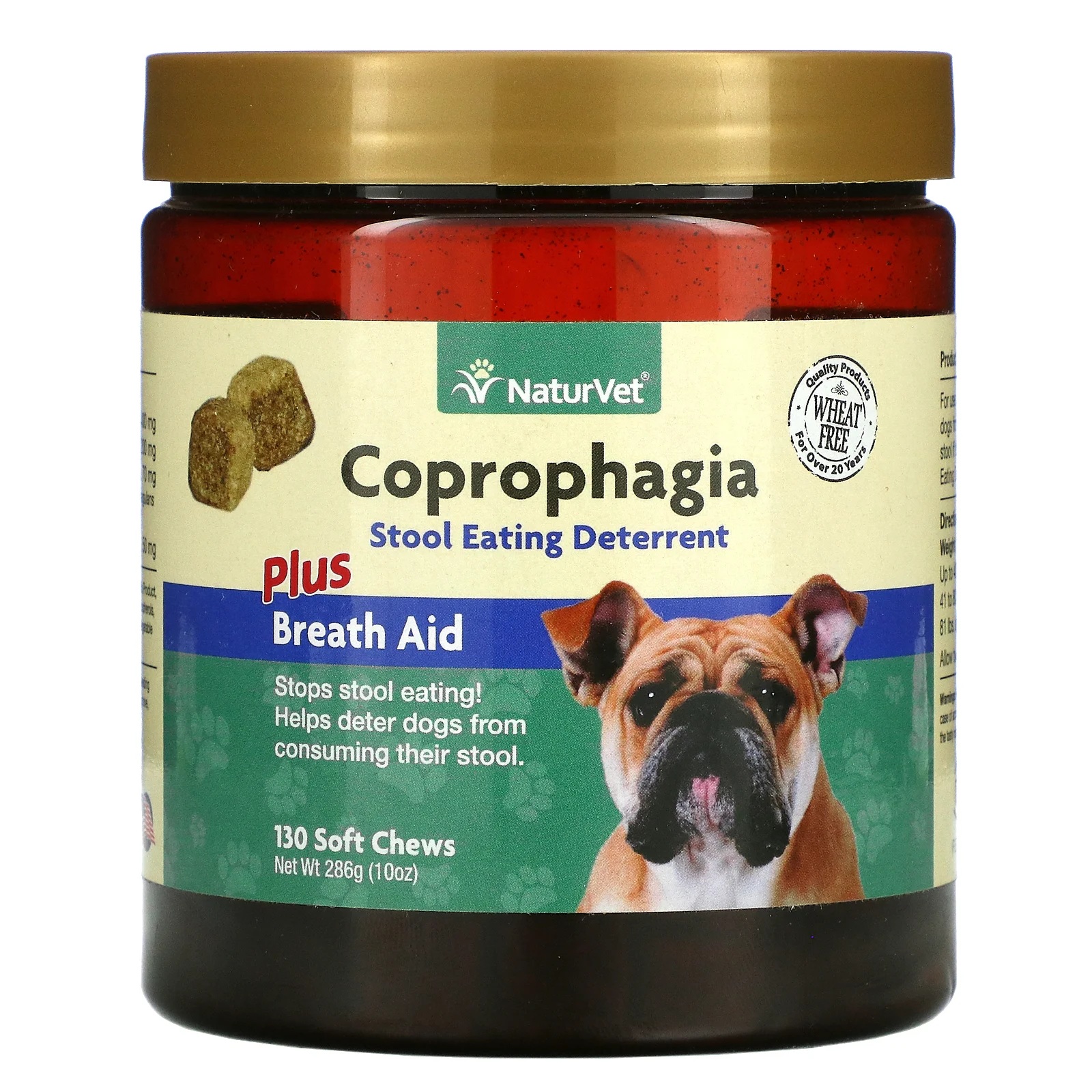 [PRE-ORDER] NATURVET COPROPHAGIA STOOL EATING DETERRENT PLUS BREATH AID ...