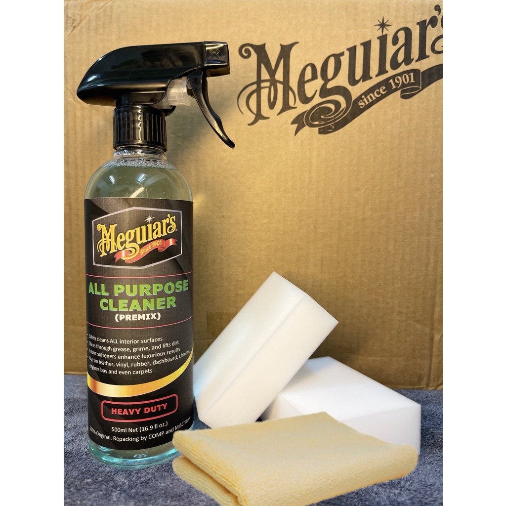 Meguiar's All Purpose Cleaner D101 - 500ml Premix (Interior Dashboard Vinyl  Leather Rubber Carpet)