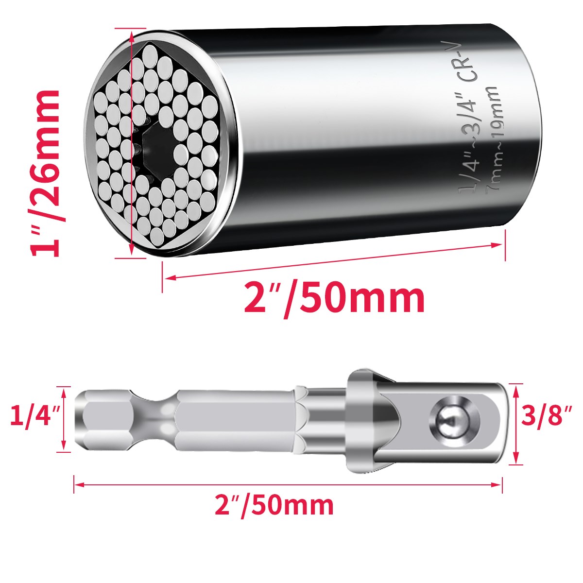Onnfang Cờ lê bánh cóc 7-19 11-32mm Cờ lê đầu cắm thông dụng cờ lê Ổ cắm điệndụng cụ cầm tay gia dụng cờ lê đa năng