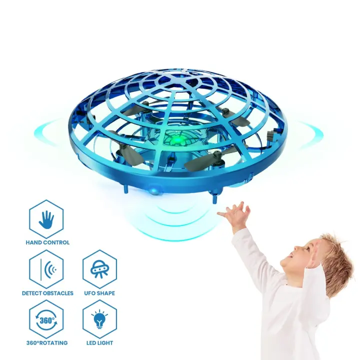 Toys Kids Gift Mini  4 Axis Drone Quad Induction Levitation Hand Operated UFO
