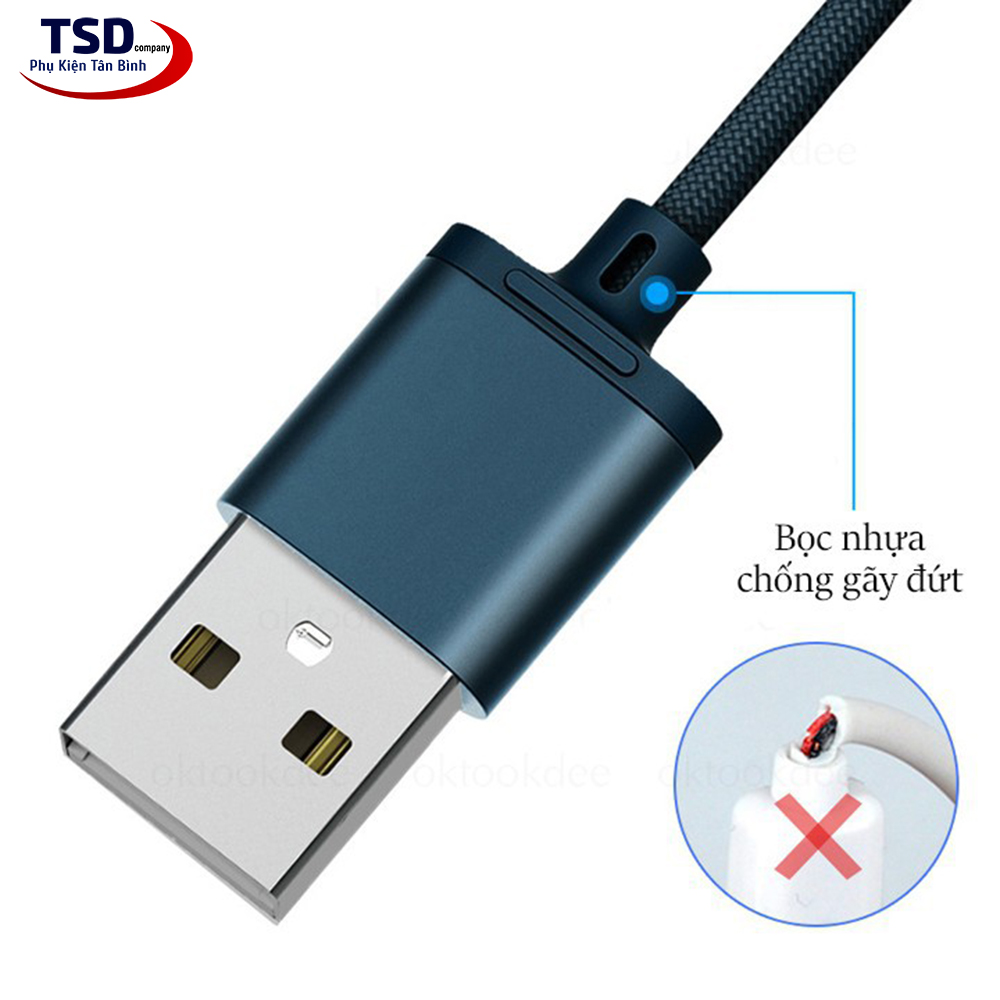 Cáp Đa Năng 3 Đầu Remax RC-131TH Chính Hãng ( Lightning - Micro USB - Type C )