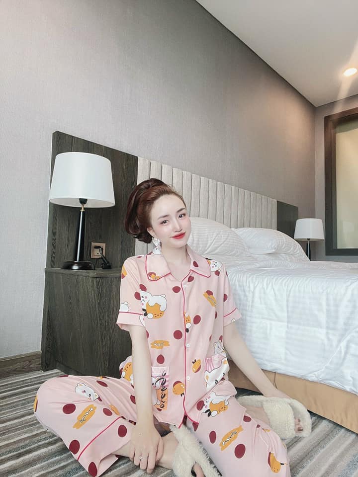 Set Bộ Lụa Mango Dài , Họa Tiết Siêu Xinh  ( dưới 60kg) - SP Y Hình