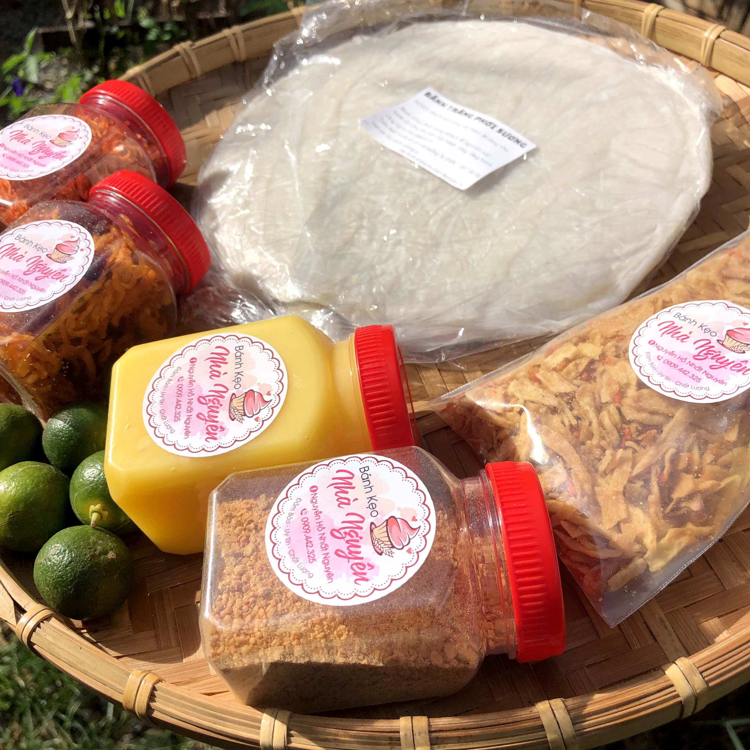 COMBO BÁNH TRÁNG BƠ PHƠI SƯƠNG 5 VỊ