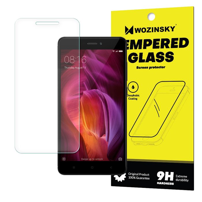 Kính cường lực trong suốt Xiaomi Redmi Note 4x / Redmi Note 4 (Kèm miếng lau)