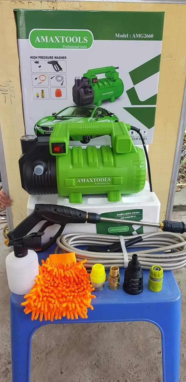 Máy rửa xe Amaxtools AMG2660 2660W Chính Hãng