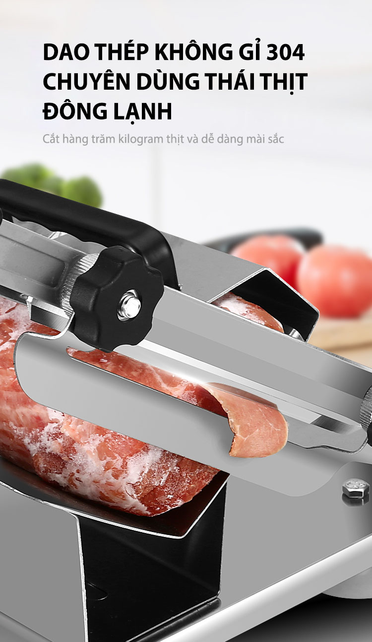 Dao Thái Thịt Đông Lạnh, Máy Cắt Thịt Đa Năng ( Ảnh Thật)