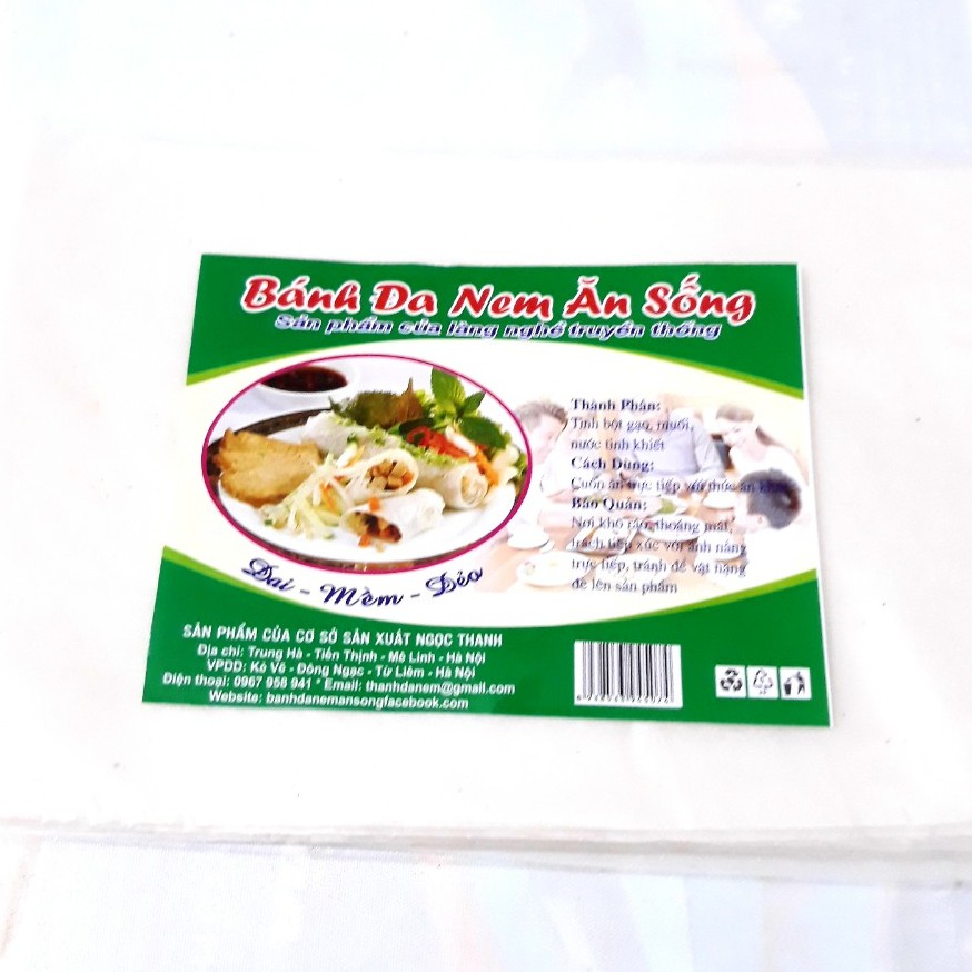 Bánh Đa Nem Ăn Sống Bịch 40 Lá