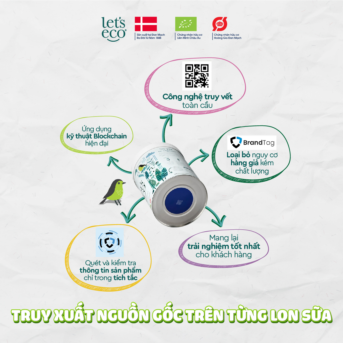 Sữa Bột Organic Let's Eco số 3 Cho Bé từ 10 tháng 700g (100% hữu cơ)
