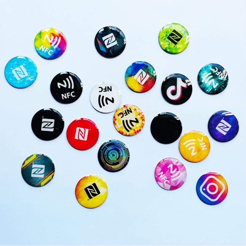 On-Metal Google Reviews Instagram Facebook Nfc Tag Sticker Epoxy Lables For Social Media. 