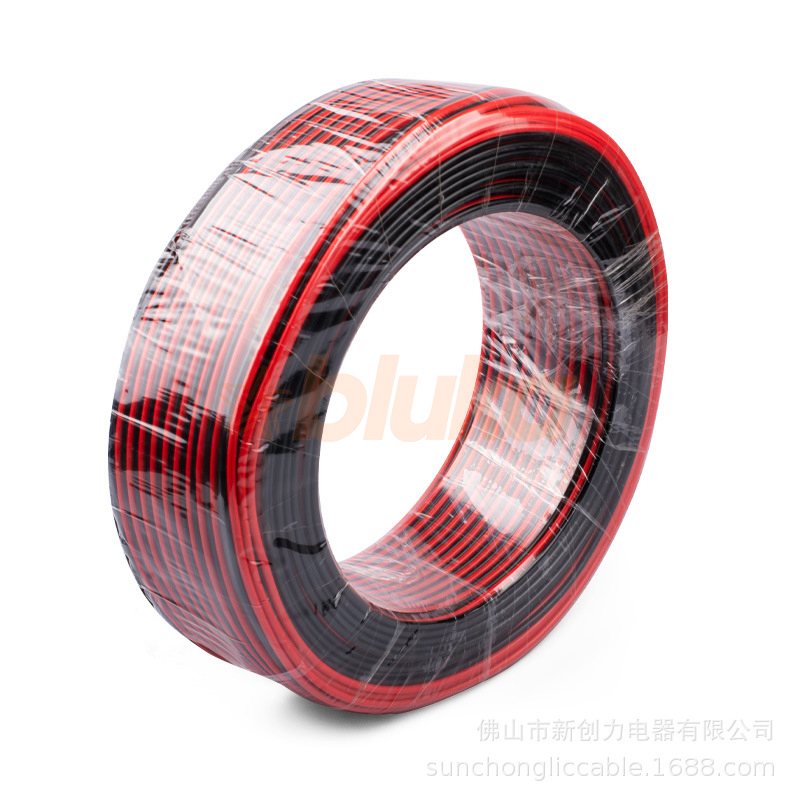Cuộn Dây Điện Đôi AWG Đỏ Đen Lõi 0.3mm [CUỘN 100M]