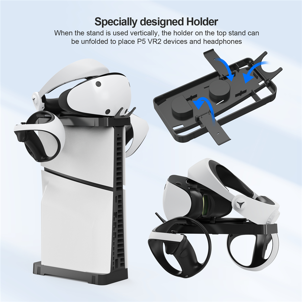 Hai mục đích đứng cho ps5 mỏng cho PS VR2 đứng và cảnh quan mountshods VR2 điều khiển