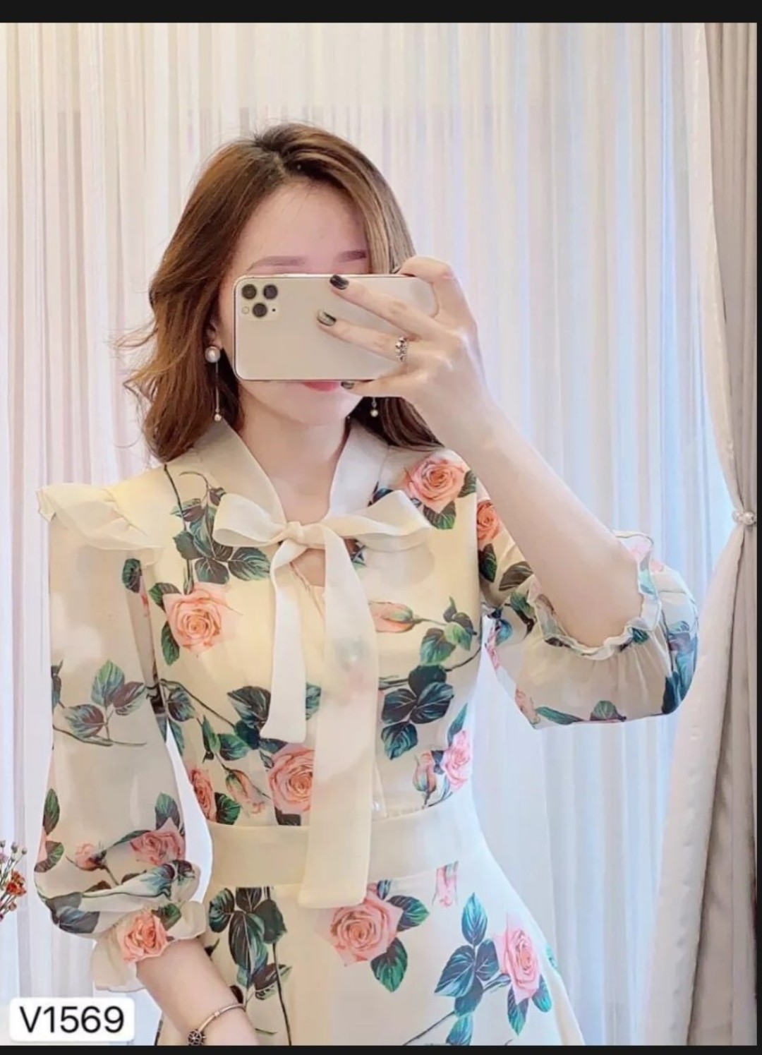 Đầm xòe hoa sang trọng thời trang trẻ trung siêu tinh tế , quý phái cho các chị em