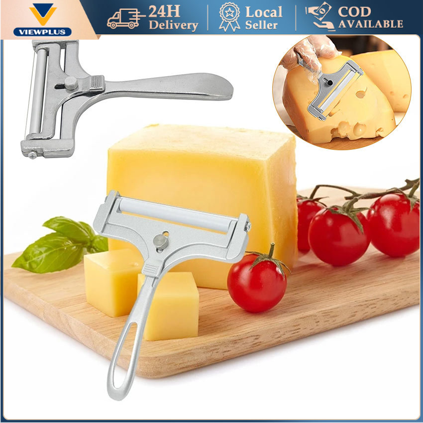 Cheese Slicer Adjustable Thickness Cheese Butter Cutter w/ Wire
