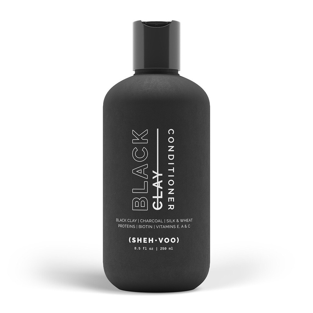 Cặp Dầu Gội Xả Shehvoo Black Clay 250ml