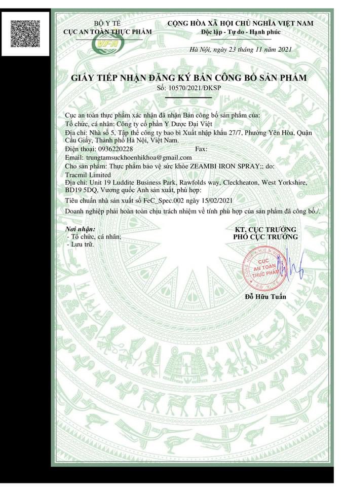 Sắt Zeambi - Nhập khẩu từ Anh