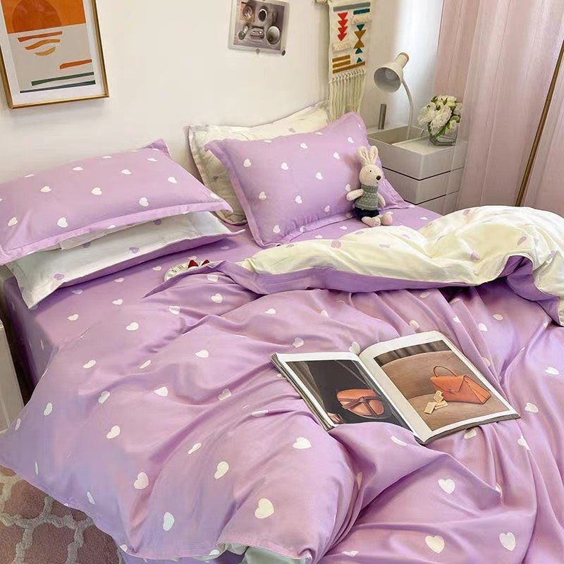 Cotton Polly họa tiết trái tim