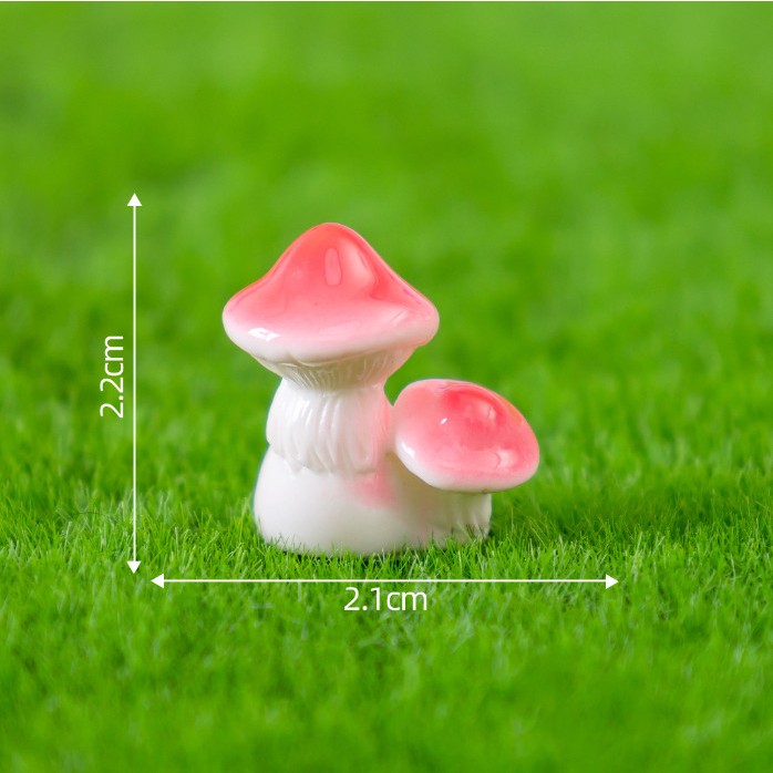 Mô hình nấm mini trang trí tiểu cảnh, decor terrarium