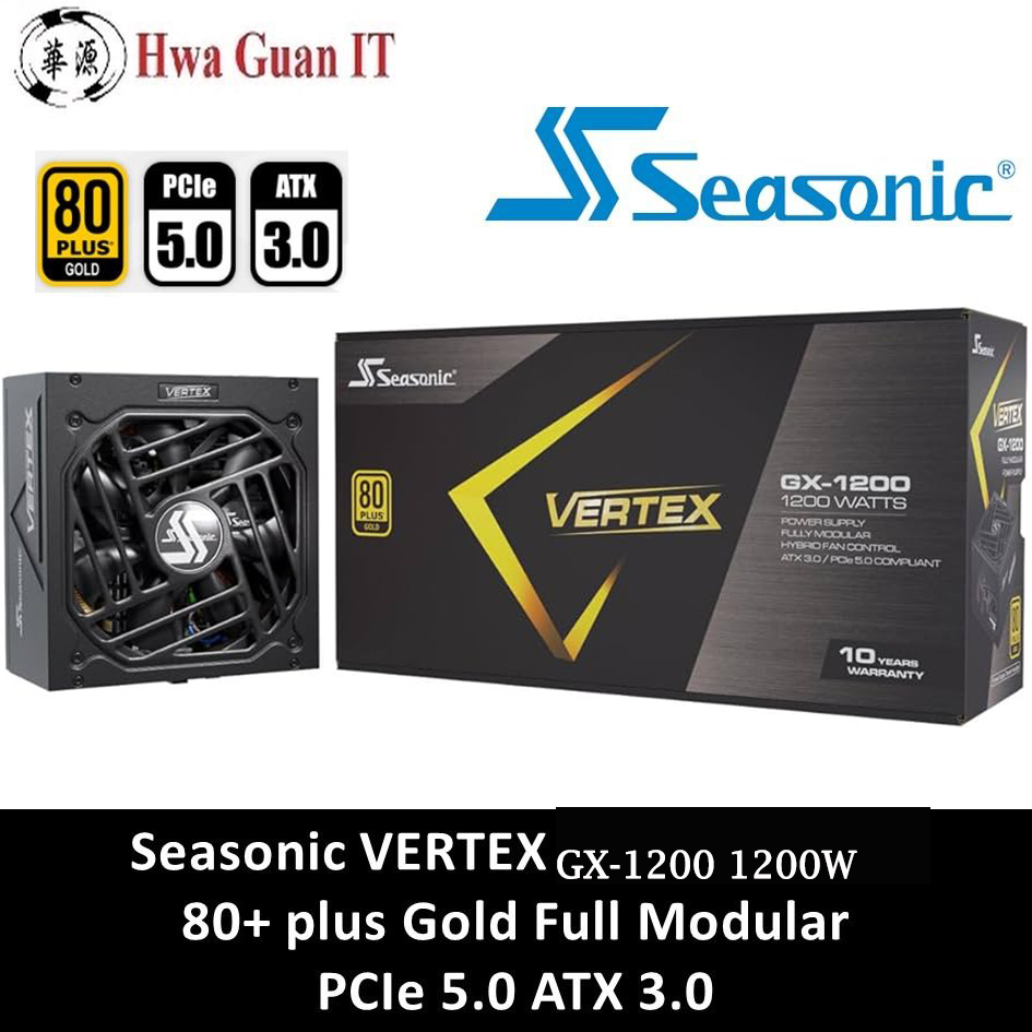 Seasonic Vertex GX-1200 1200W 80 Plus Gold Fully Modular Power