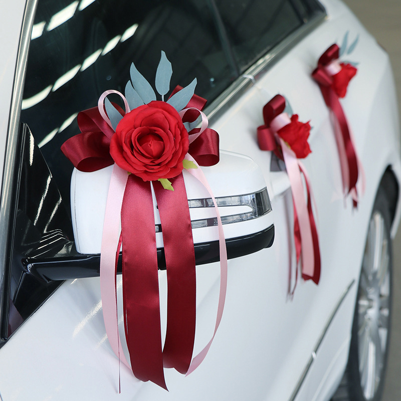 Creative%20Wedding%20Car%20Decoration%20Door%20Handles%20Rearview%20Mirror%20Decorate%20Flower%20Accessories%20Simulated%20Rose%20Wedding%20Car%20Decoration%20-%20Image%203