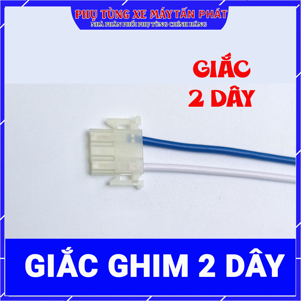 (Chính Hãng) Giắc cắm nút công tắc xe máy Giá 1 dây ( giắc 2 , 3 , 4 dây cho công tắc khởi động, nguồn, pha cos, passing )