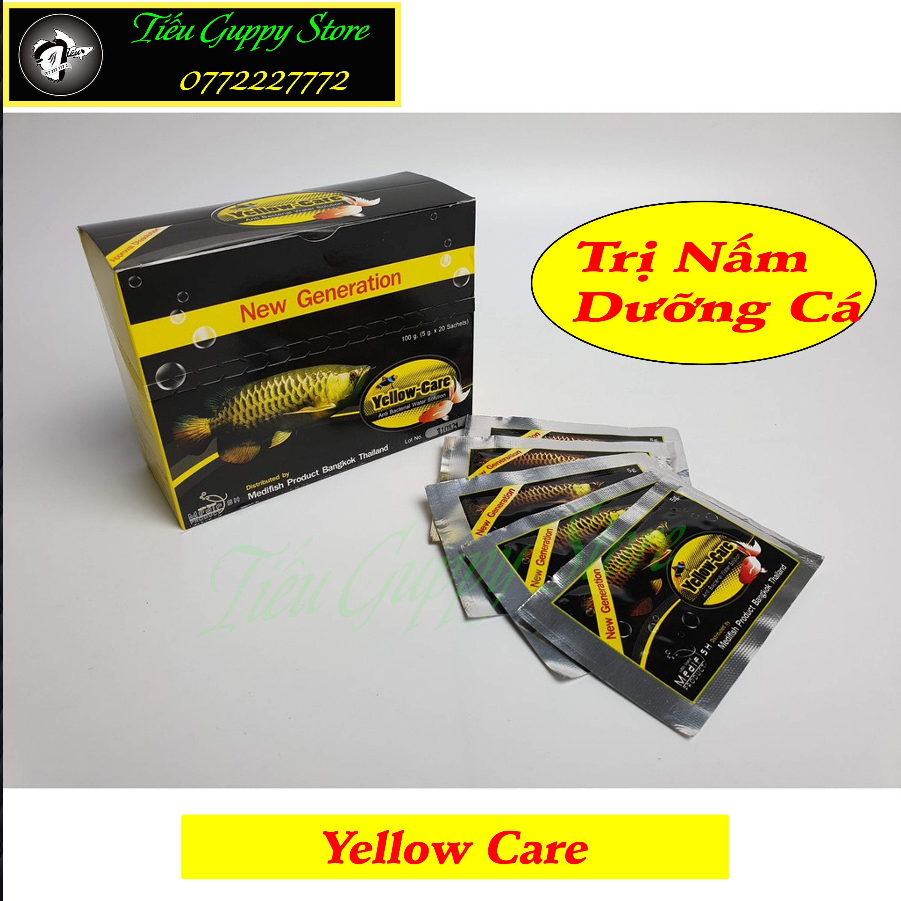 Yellow care gói 5gram - sản phẩm hỗ trợ cho cá cảnh
