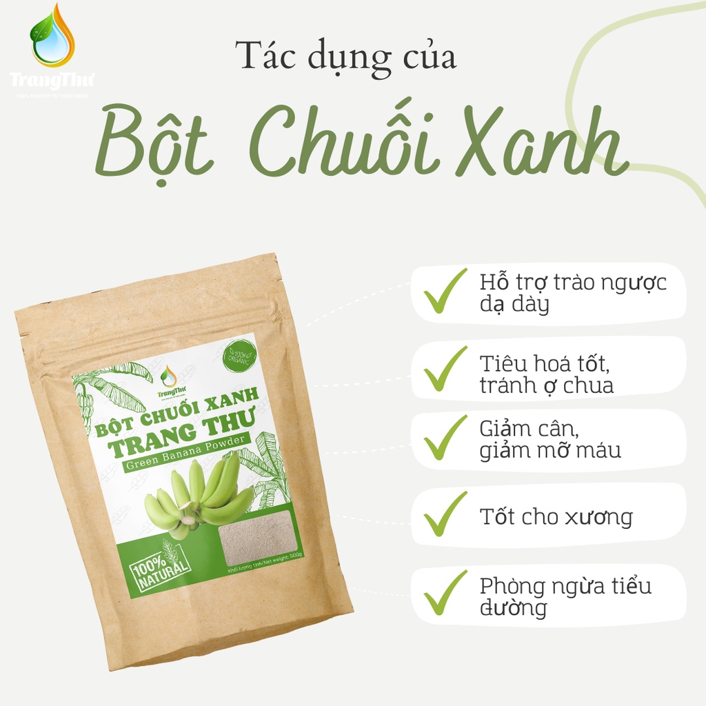 Bột Chuối Xanh nguyên chất 100% 1KG