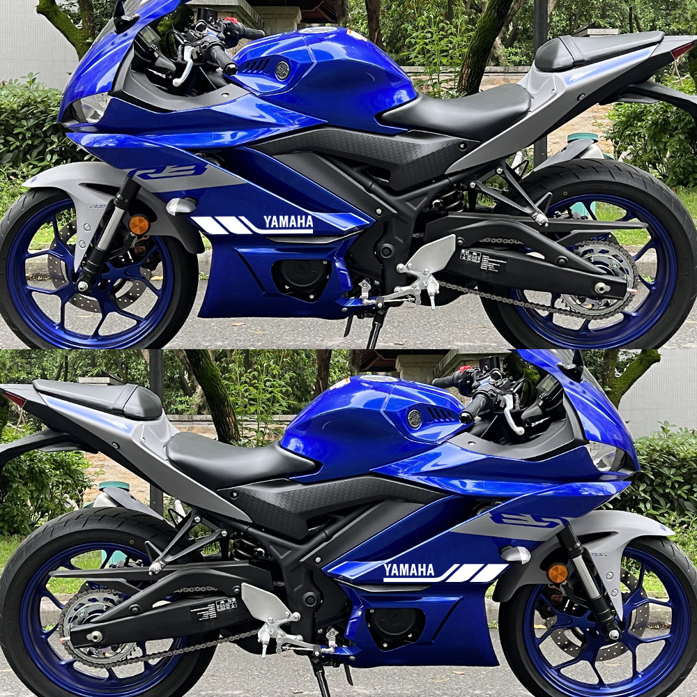 Tem Decal Phản Quang Yamaha dán 2 bên hông xe máy (yamaha132)