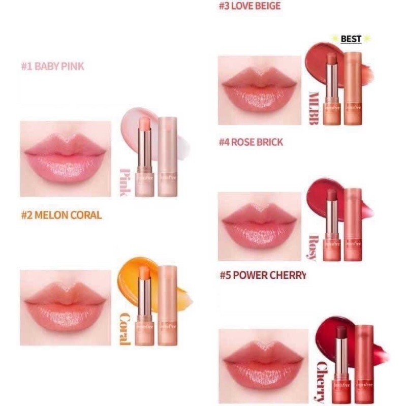[FREE SHIP] Son dưỡng Innisfree Dewy Tint Lip Balm [Juka Beauty Shop]