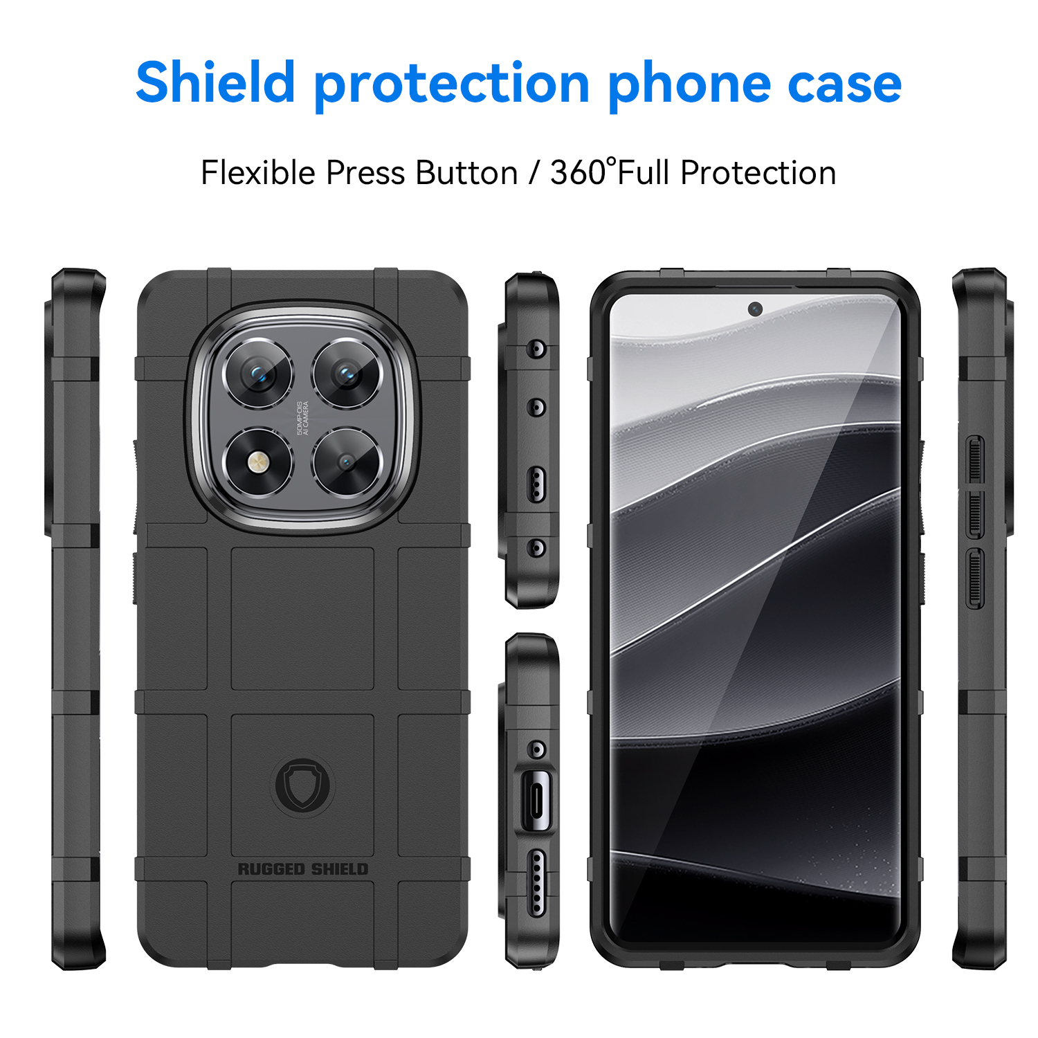 Xiaomi Redmi Note 14 Pro Plus 5G Shield Drop-Proof Phone Case.