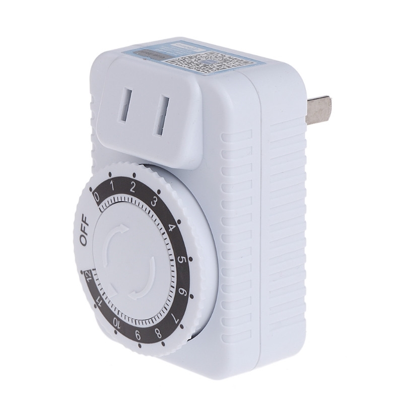 【Versatile】 220V 12 Hour Electrical Mechanical Timer Wall Plug Switch ...