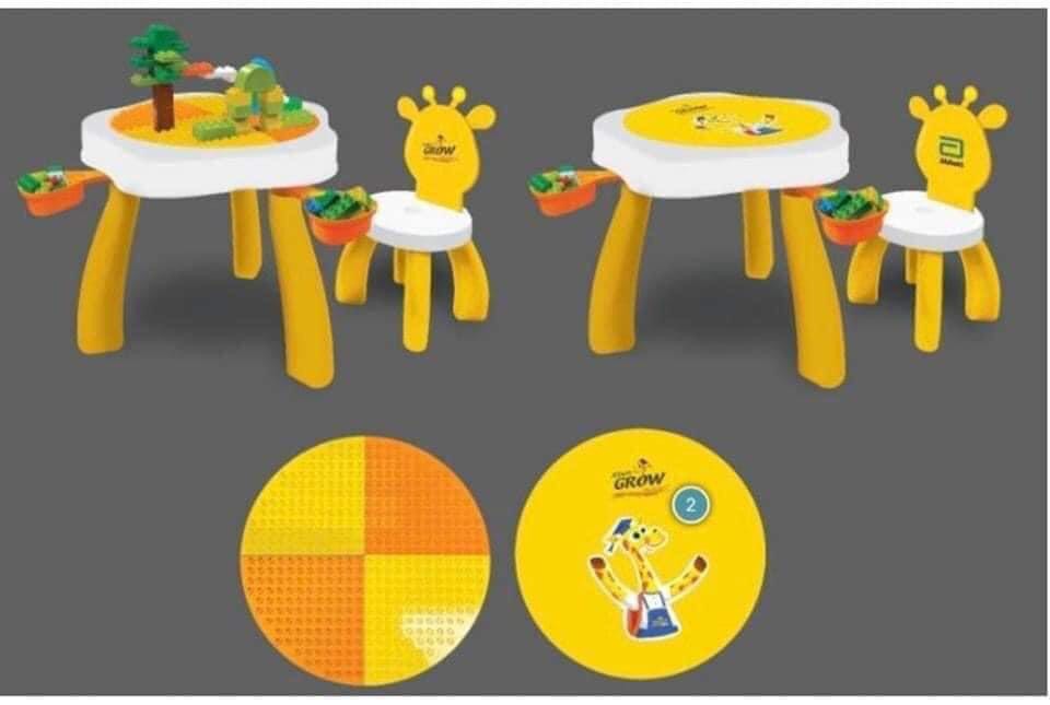 Bộ bàn ghế lego cho bé - HKM GROW