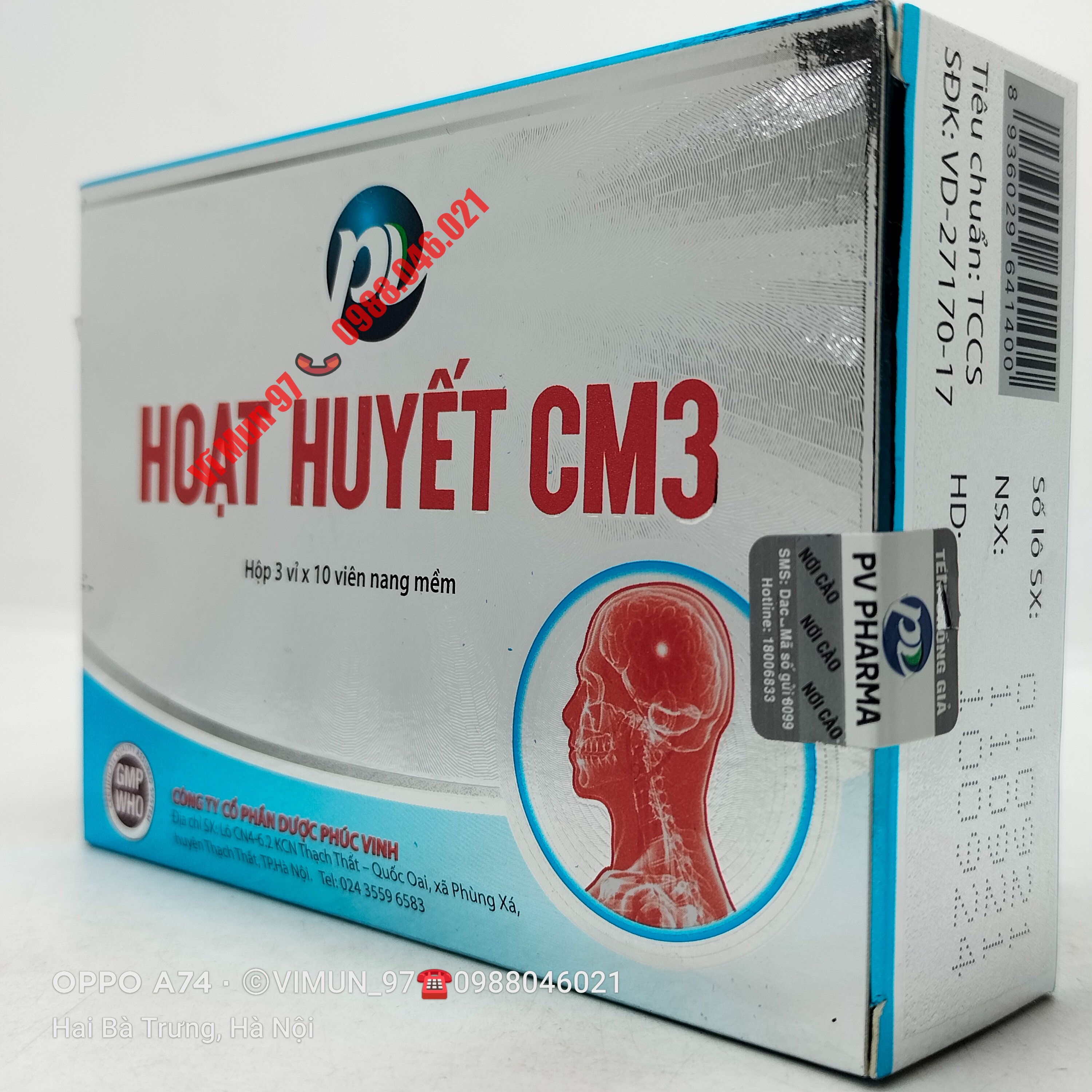 Hoạt huyết cm3 hộp 30 viên