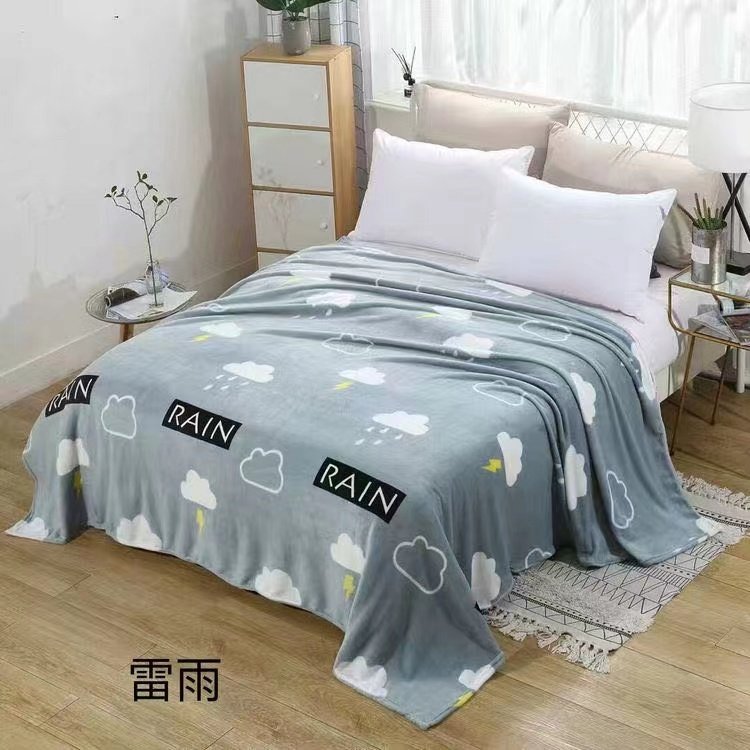 (FreeShip MAX) Chăn Muji lông tuyết cuộn xuất Nhật 2mx2m3
