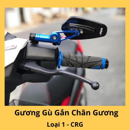 Gương Gù Gắn Chân Gương Xe Máy [ 1 chiếc màu xanh ]