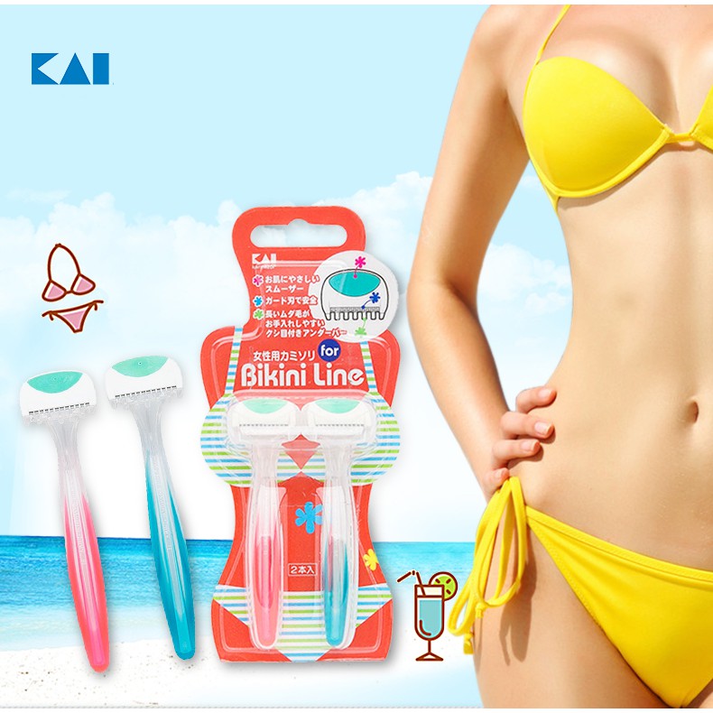 Set 2 Dao Cạo Vùng Bikini KAI Razor for Bikini Line