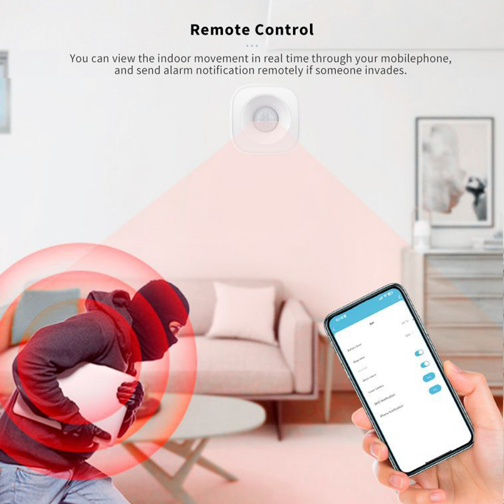 Tuya ZigBee cảm biến chuyển động PIR không dây cơ thể con người chuyển động dò hồng ngoại Detector nhà báo động an ninh cuộc sống thông minh ứng dụng