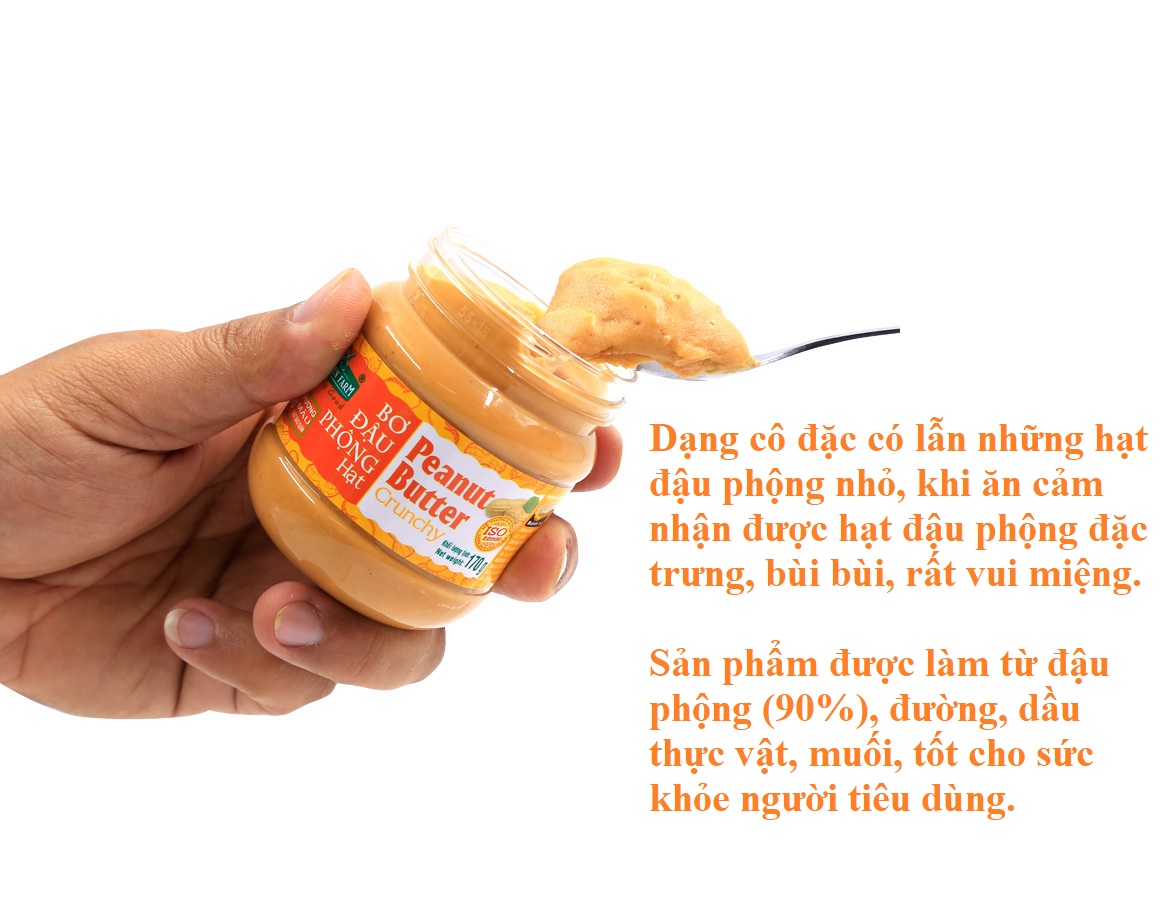 BƠ ĐẬU PHỘNG HẠT GOLDEN FARM 170G
