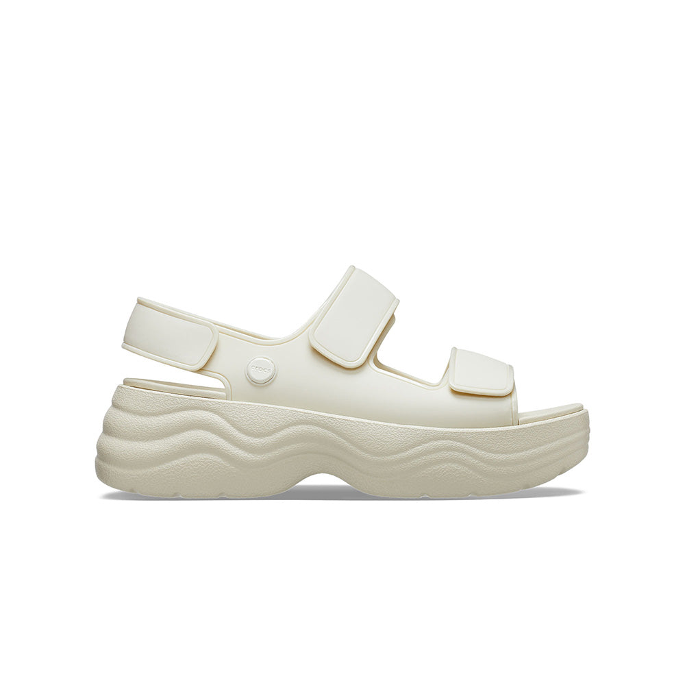 Xăng đan nữ crocs skyline - bone