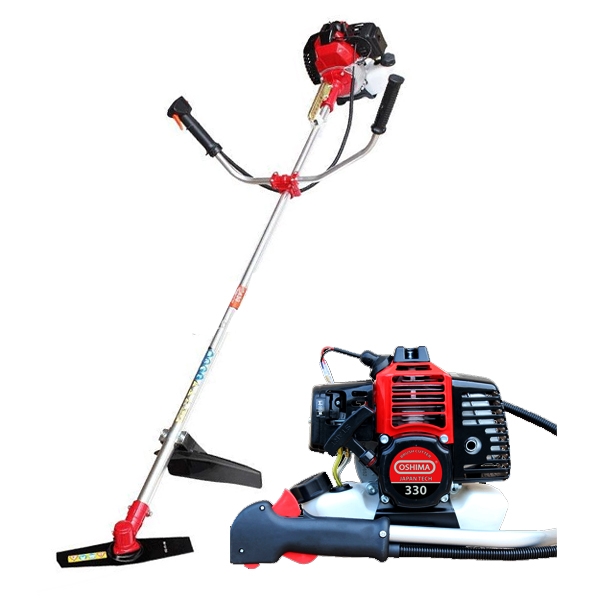 Máy Cắt Cỏ Oshima 330 Bạc (Có cần cắt cỏ ,2 thì, đeo vai )