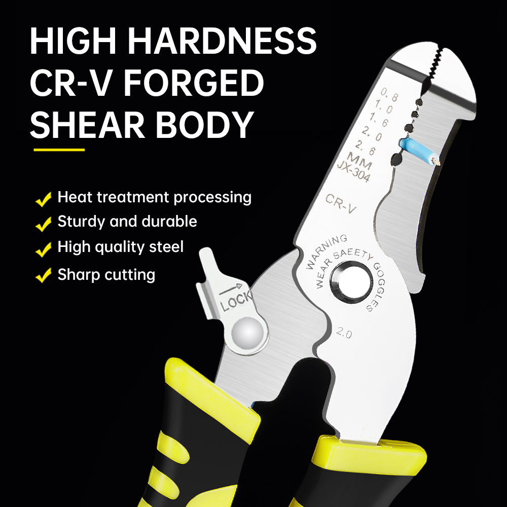 【💕Ready Stock🎉】PANTHON Wire Stripping Pliers For Electricians Multifunctional Cutting Pliers For Cables,Wire Pulling Pliers Wire Pressing Pliers Crimping Pliers Terminal Pli