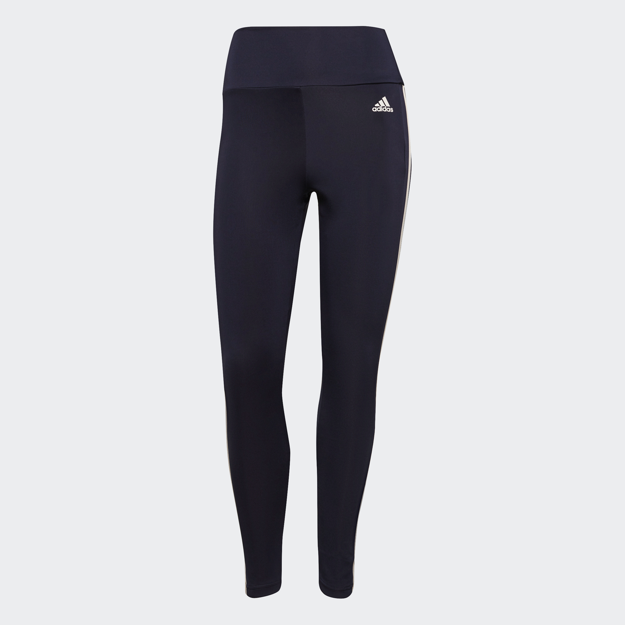 [CHỈ 15-17.10 - VOUCHER 30% ĐƠN TỪ 3TR] adidas Tập luyện Quần Legging Thể Thao 7/8 3 Sọc Cạp Cao Designed to Move Nữ Màu xanh da trời GT0178