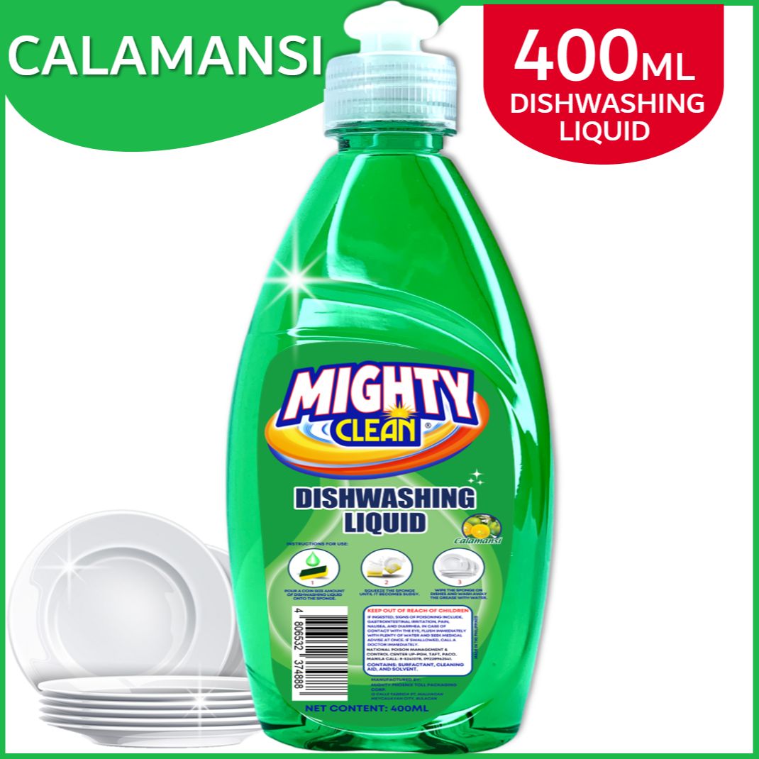 Mighty Clean Dishwashing Liquid Kalamansi Scent DWL GREEN 400ml