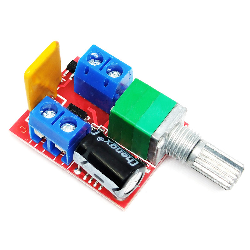 Mini 5A PWM Max 90W DC Motor Speed Controller Module 3V-35V Speed Control Switch LED Dimmer