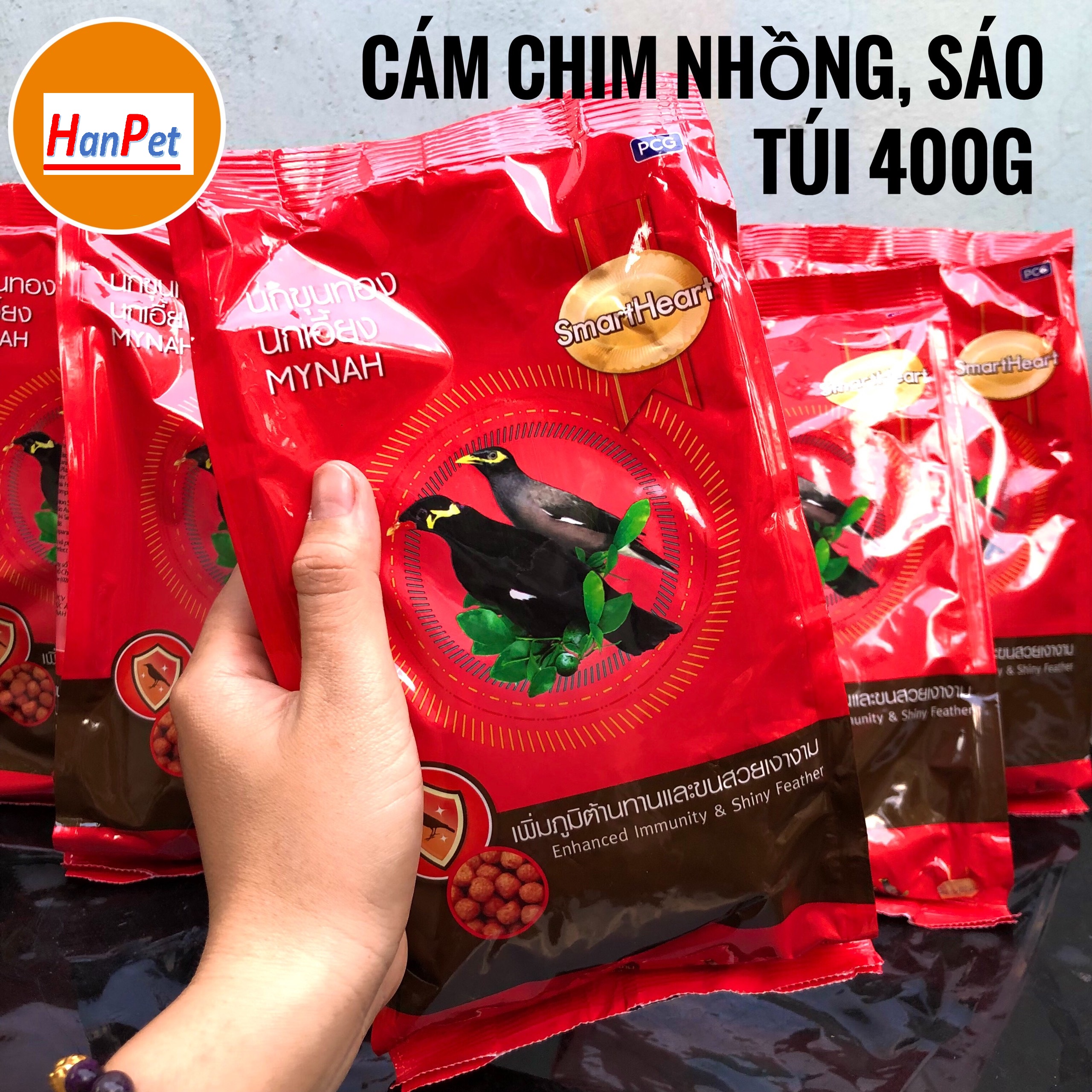 thức ăn cho chim (Cám chim Thái Lan) gói 400gr cám ớt Thái