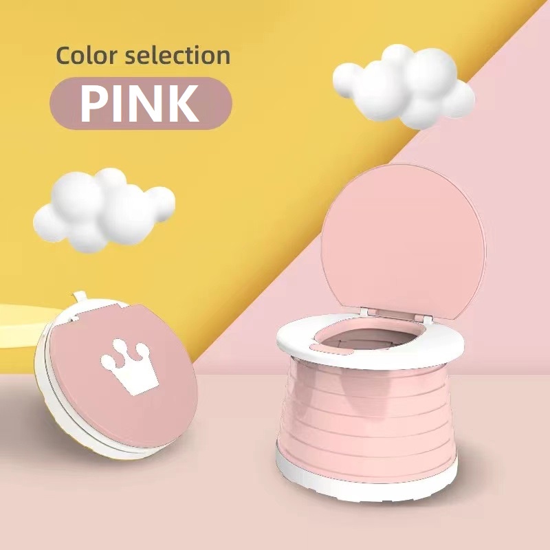 Baby Portable Potty Training Seat Kids Travel Potty Foldable Toilet