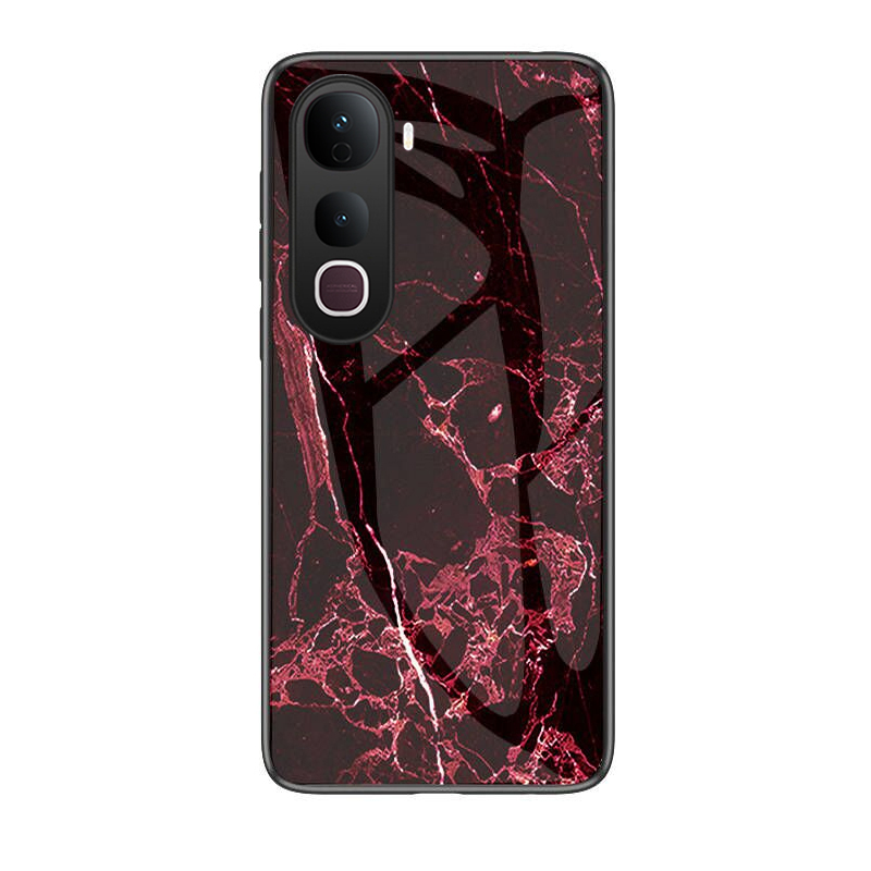 For VIVO IQOO Z10 Z10 Lite Phone Case Fashion Marble Pattern Phone Case Tempered Glass Protected Soft Silicone Bumper for Vivo iqoo Z10 Z10 Lite Cover Casing HP.
